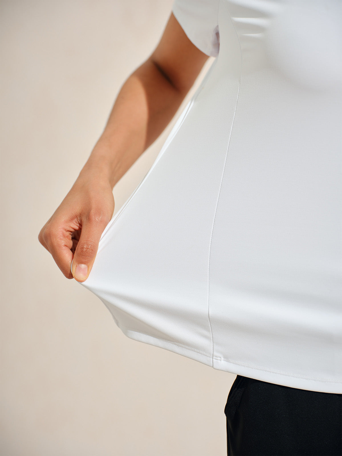 More Than Basic Short Sleeve Quarterzip UPF50+
