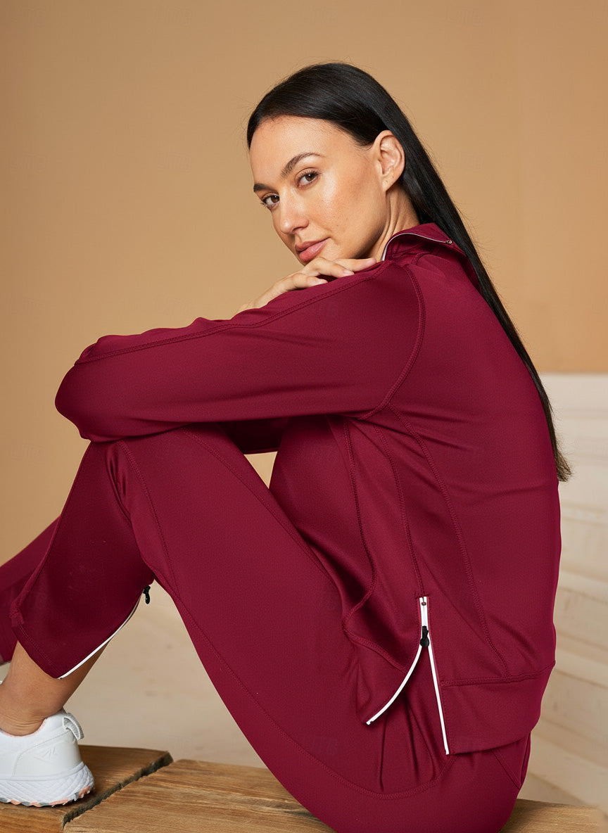 おしゃれ 不規則な襟 ゴルフ トレーナーレディースゴルフ ウェア