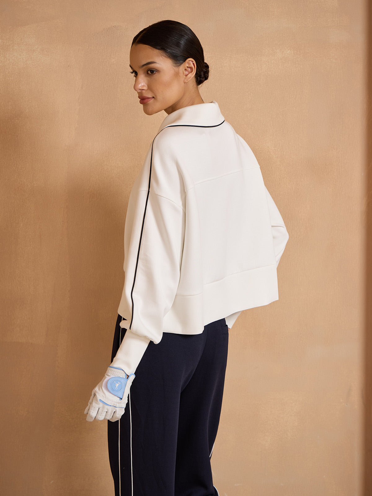 UltraSoft Wool Long Sleeve Trimmed Sweatshirt