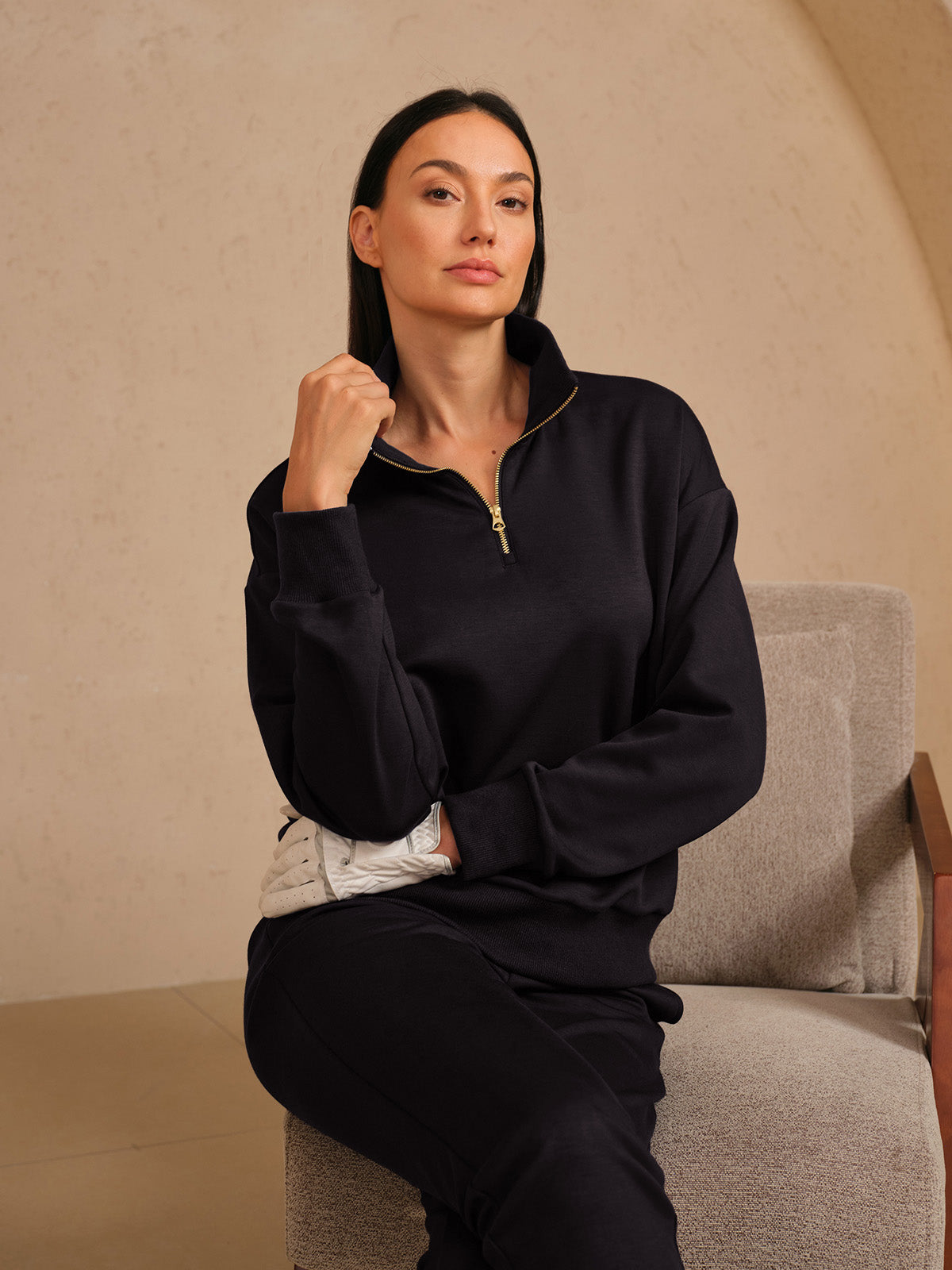 UltraSoft Long Sleeve Quarterzip Sweatshirt