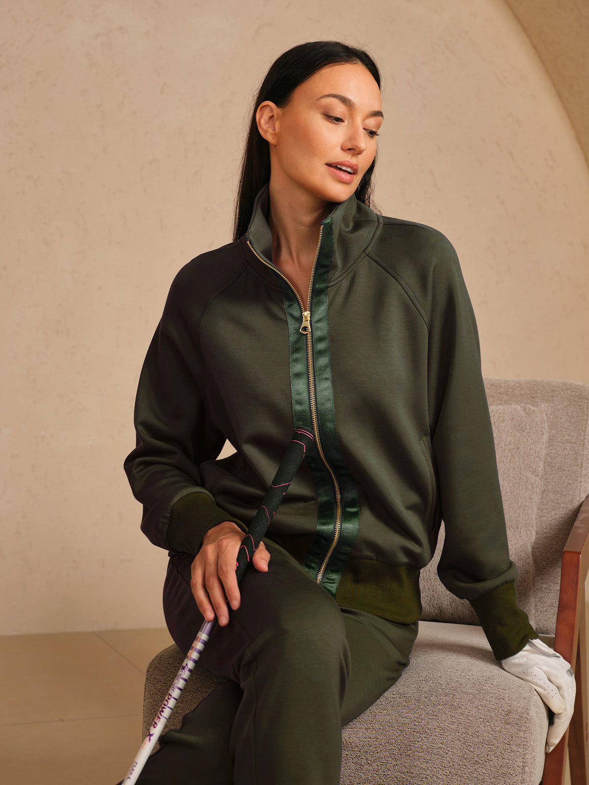 ウルトラソフト長袖トリムジャケット