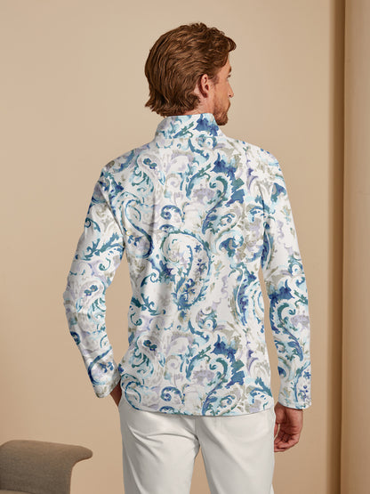 Botanical Energy Men's Golf Shirt Quarterzip UPF50+