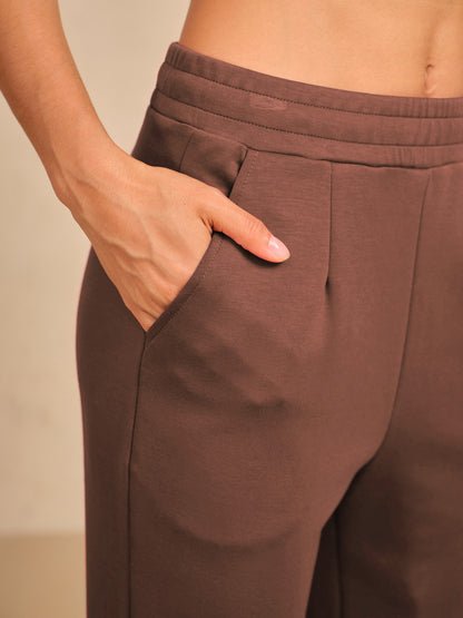 Ultraweiche Stretch-Hose mit verstecktem Kordelzug und Bündchen