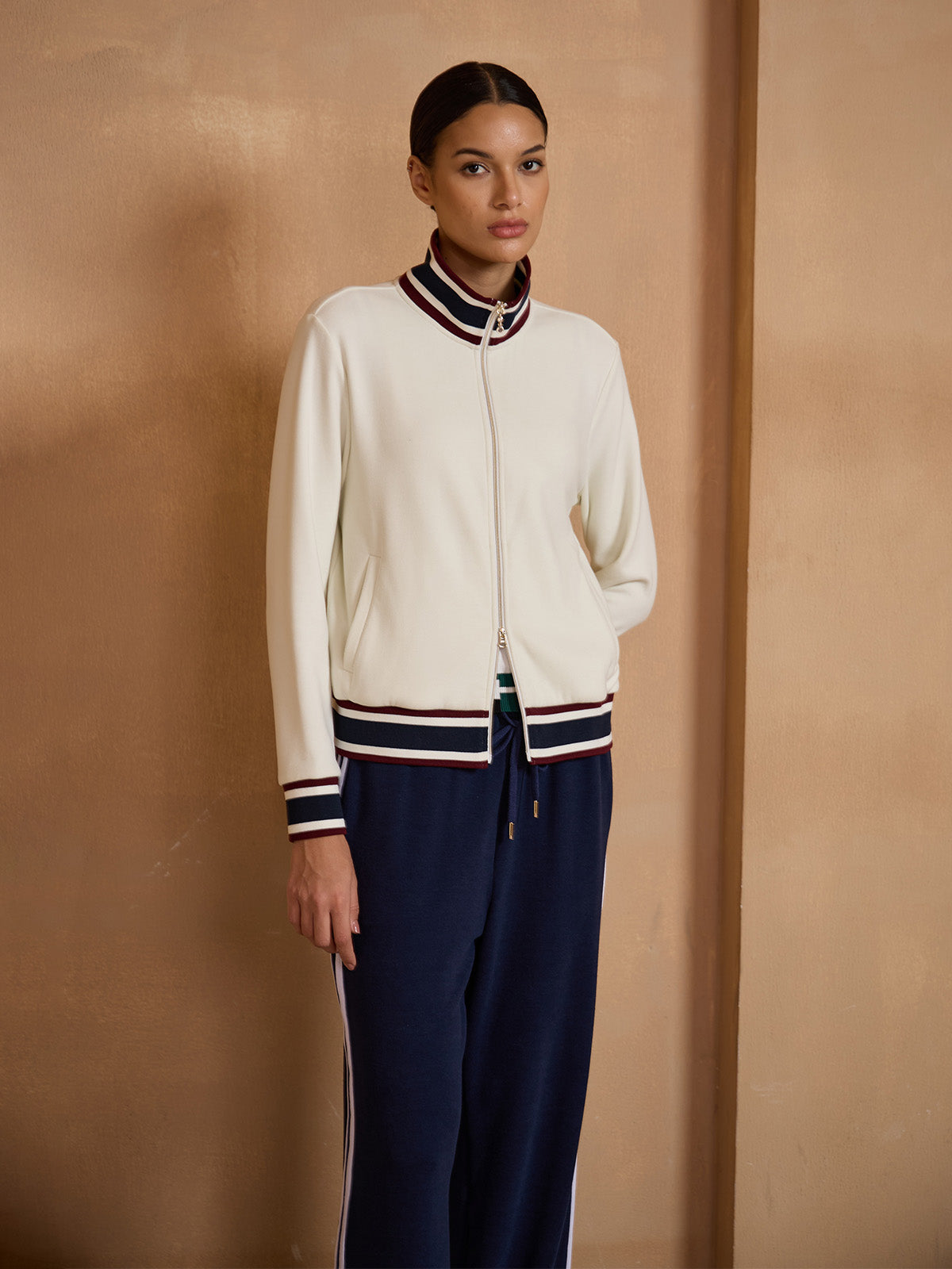 UltraSoft Velour Long Sleeve Full Zip Jacket