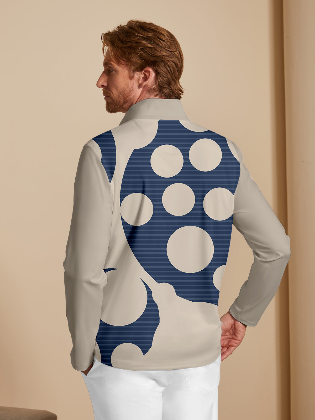 Not So Classic Herren Golfshirt mit Viertelreißverschluss UPF50+