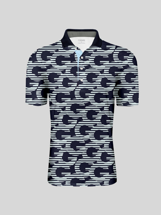 Nicht ganz klassisches Herren-Poloshirt mit Rippkragen und UPF50+