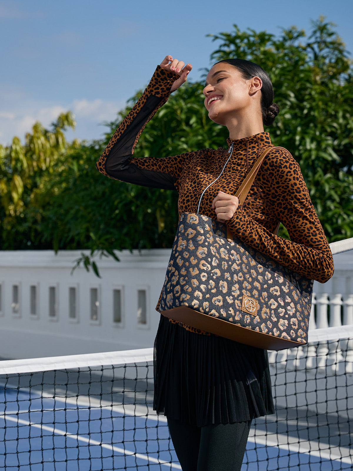 Leopard Jacquard Canvas Everyday Tote