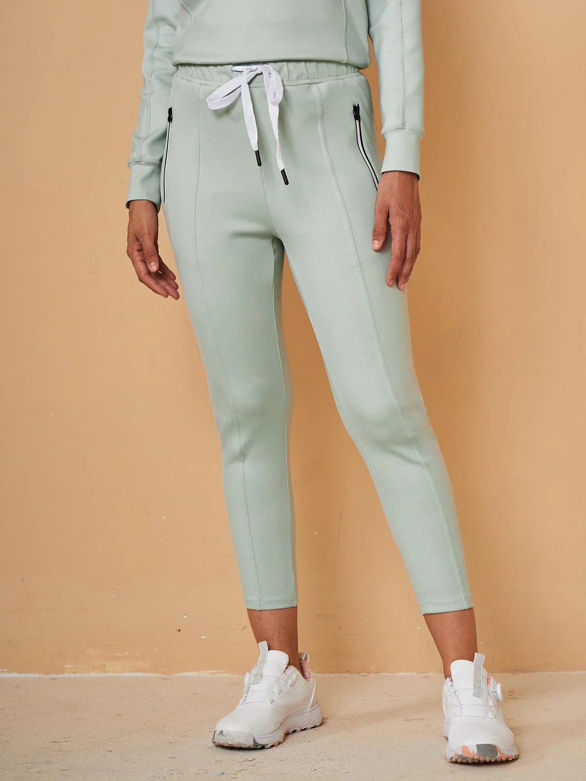 기본 이상의 스트링 카프리 스웨트팬츠