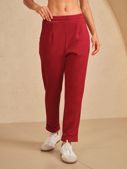 UltraSoft Pantalones con Puño y Cordón Oculto Elástico