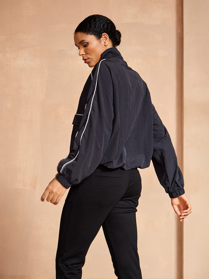 More Than Basic Long Sleeve Trimmed Pocket Sweatshirt