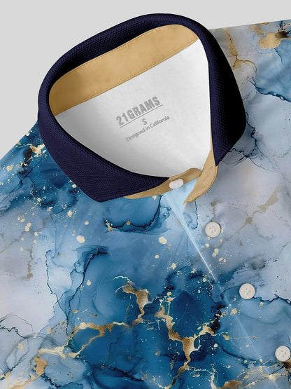 Inked Skins Heren Polo met Geribde Kraag UPF50+