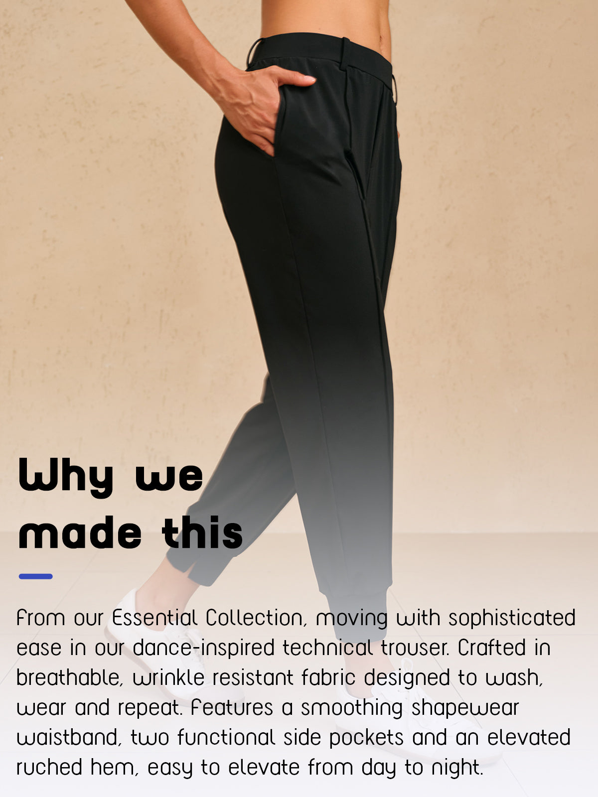 Más Que Básicos Pantalones Tobilleros de Rendimiento de 36.5 Pulgadas