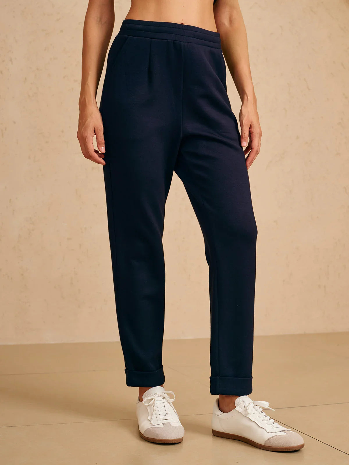 UltraSoft Pantalones con Puño y Cordón Oculto Elástico