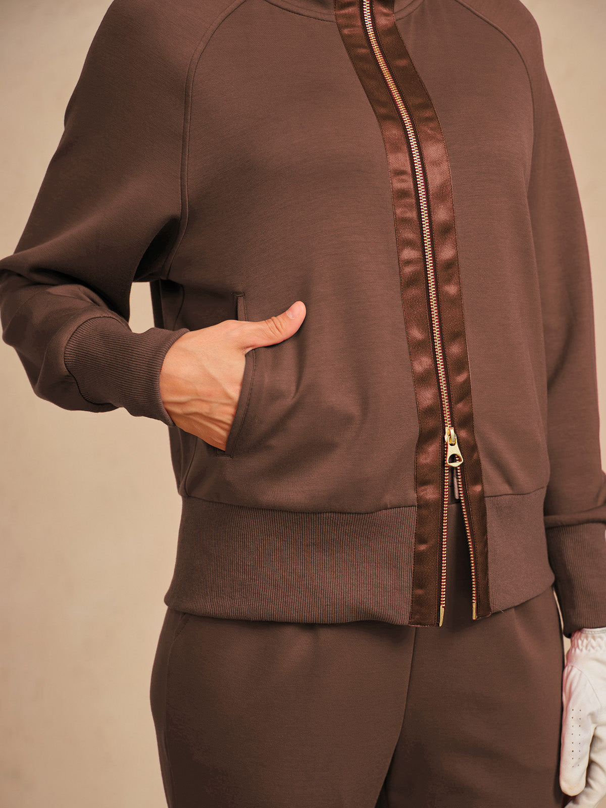 ウルトラソフト長袖トリムジャケット