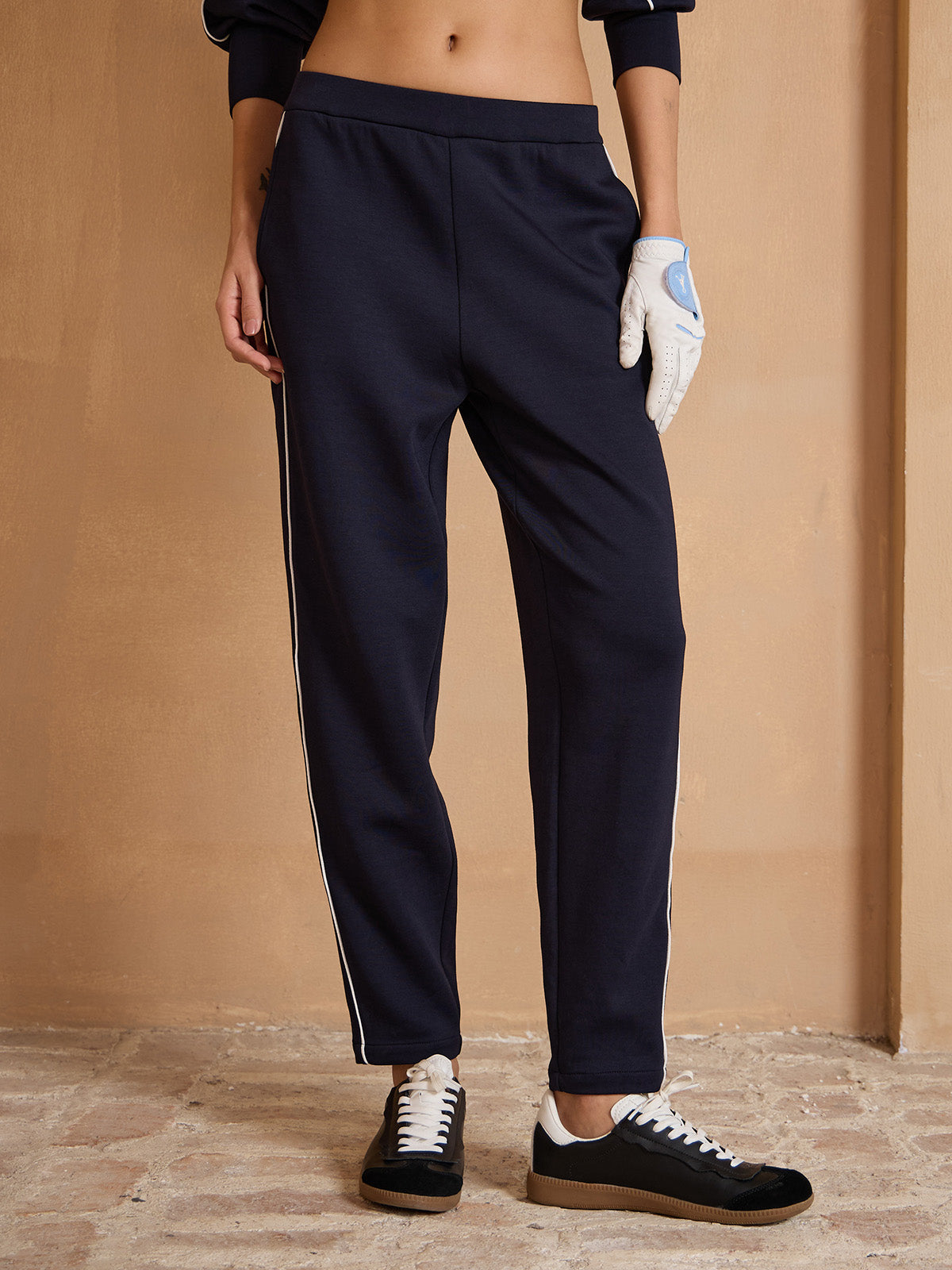 UltraSoft Wool Stretch Trimmed Pants