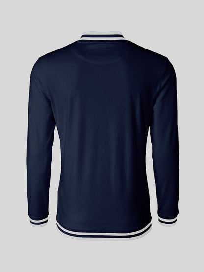 Playful Nautical Men's Golf Shirt Quarterzip UPF50+