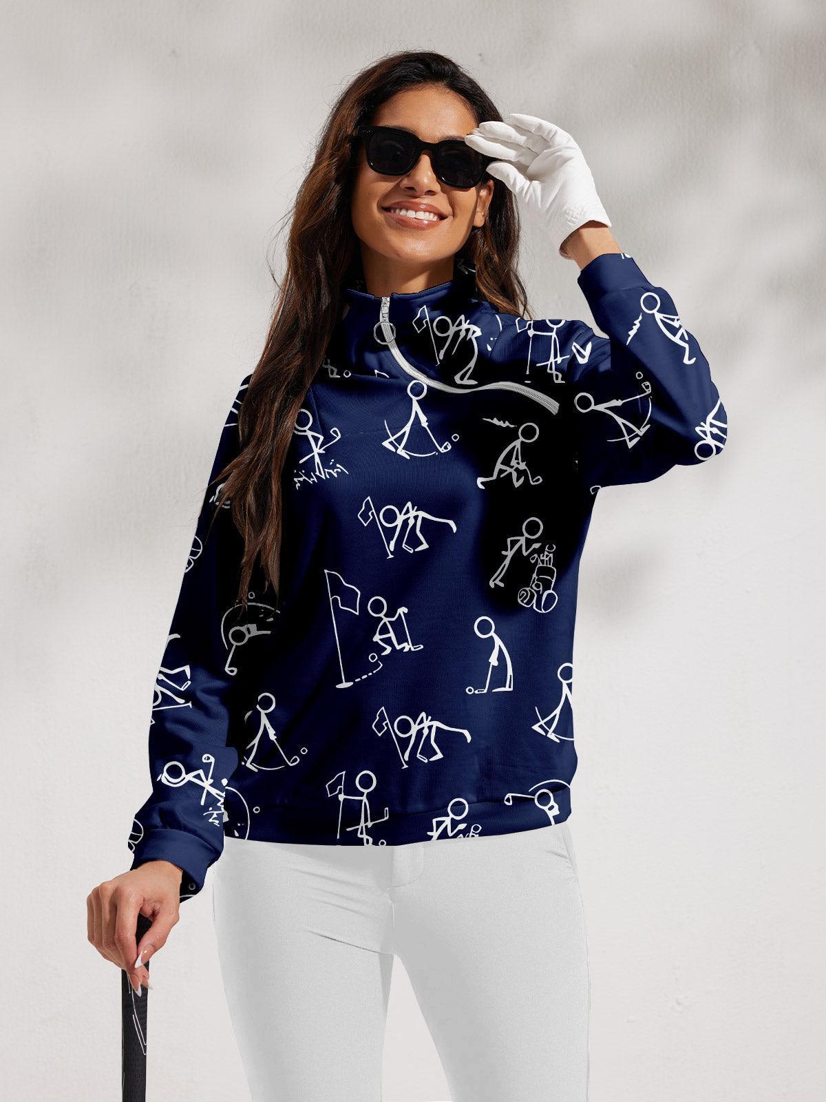 Damen Sweatshirt Pullover golfbekleidung Hyper-prep