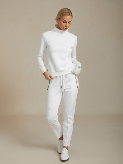 More Than Basic Irregular Collar Golf Sweatshirt