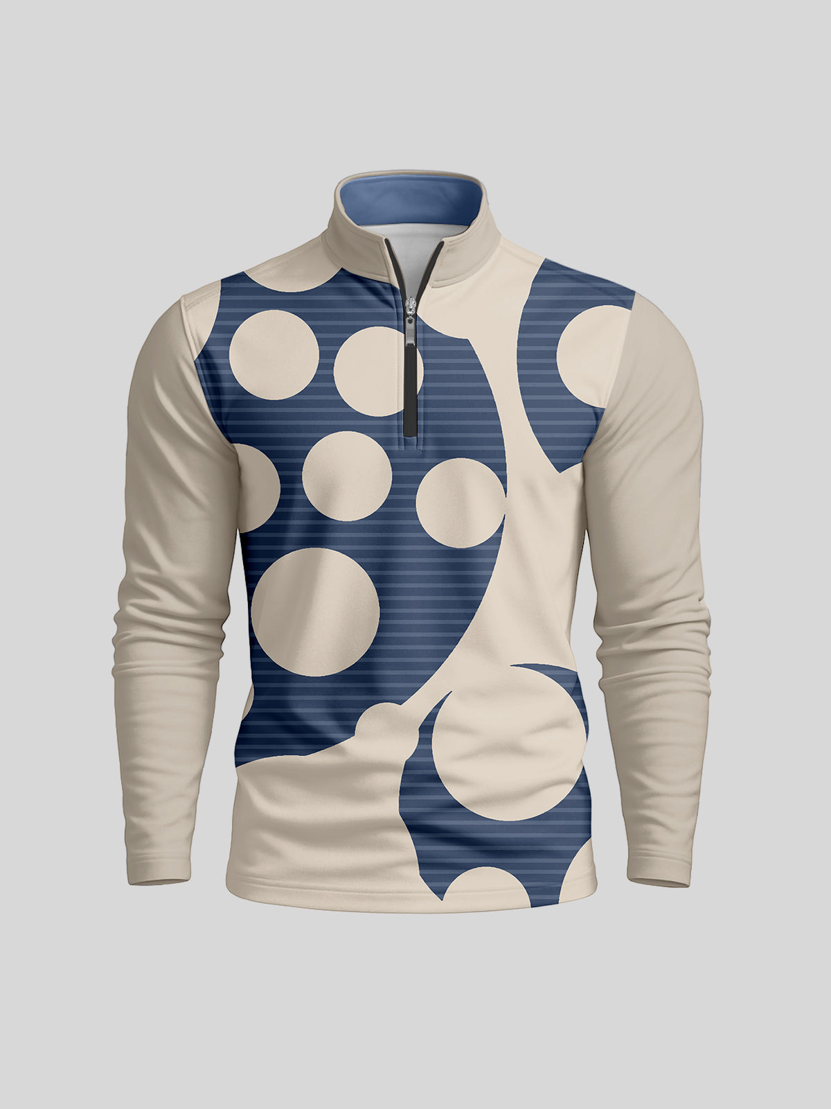 Not So Classic Herren Golfshirt mit Viertelreißverschluss UPF50+
