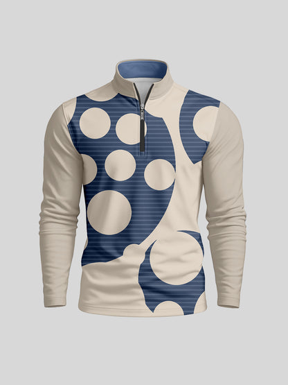Not So Classic Herren Golfshirt mit Viertelreißverschluss UPF50+
