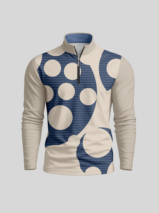 Not So Classic Herren Golfshirt mit Viertelreißverschluss UPF50+