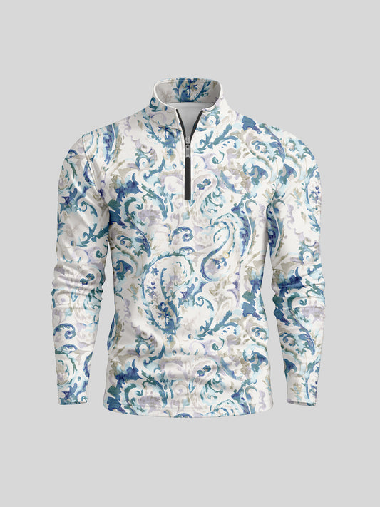 Botanical Energy Men's Golf Shirt Quarterzip UPF50+
