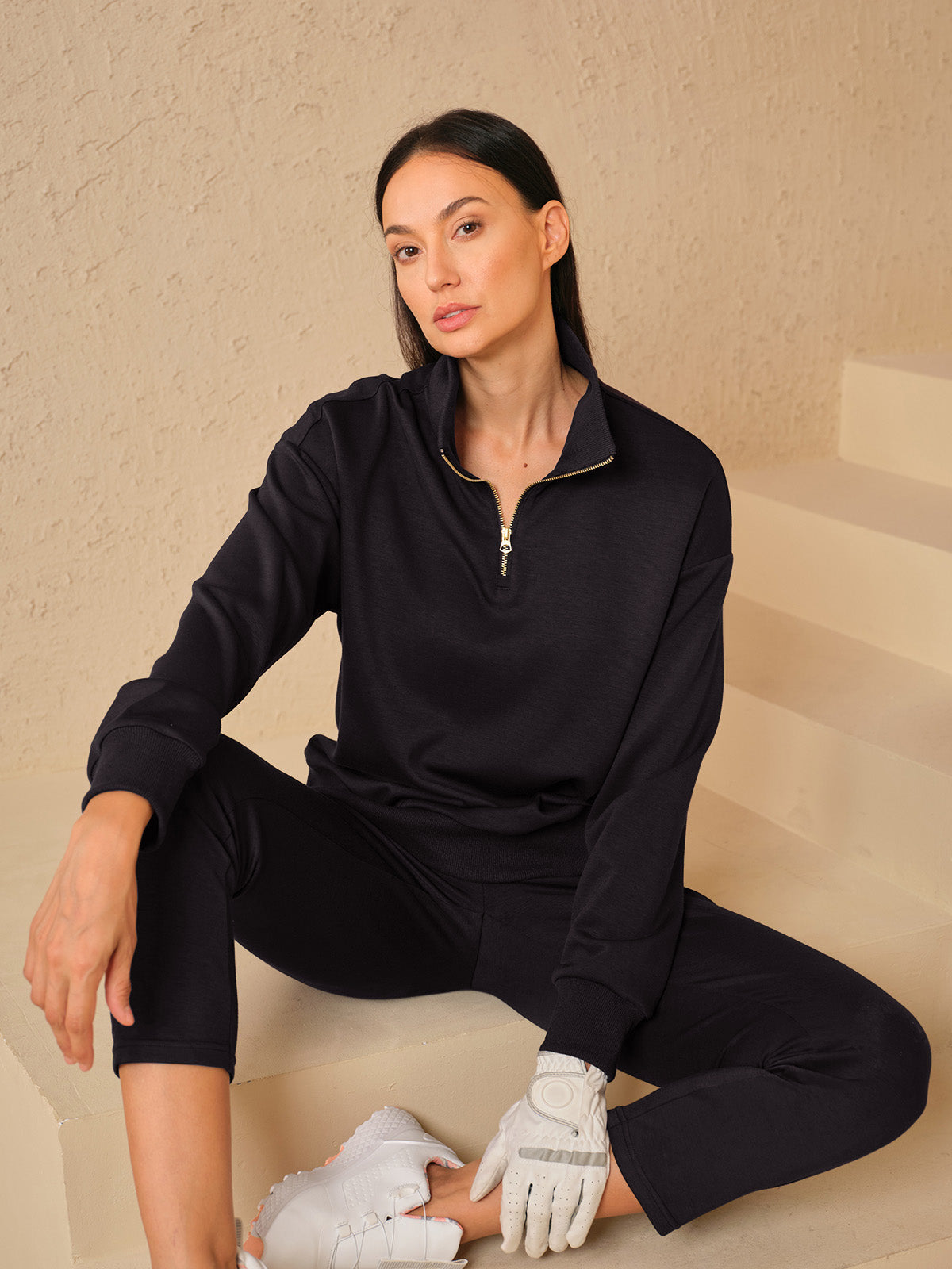 UltraSoft Long Sleeve Quarterzip Sweatshirt