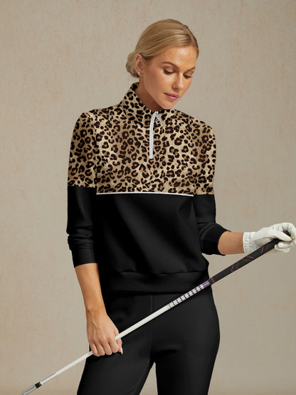 Sudadera de golf con estampado de fiesta de vida silvestre