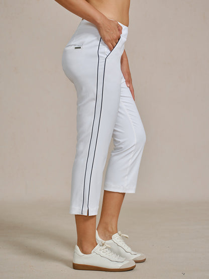 Pantalon capri EAGLE 56 cm performance extensible à finitions contrastées