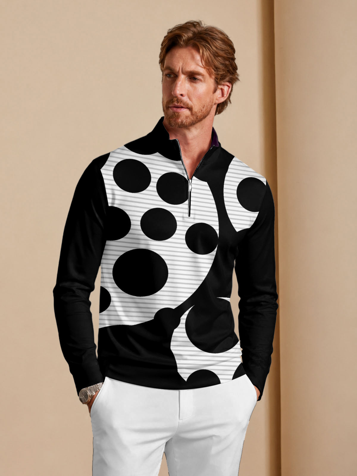 Not So Classic Men's Golf Shirt Quarterzip UPF50+