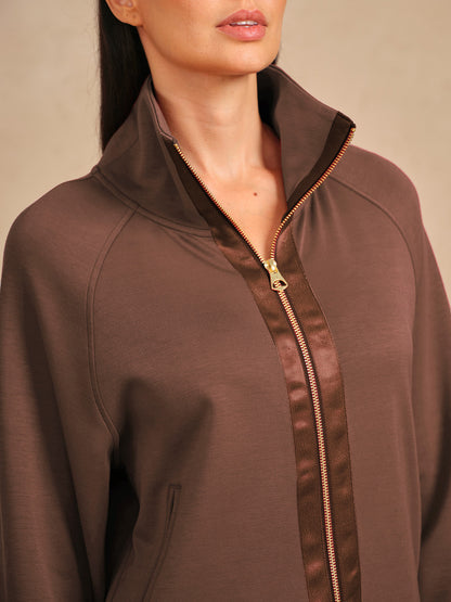 ウルトラソフト長袖トリムジャケット