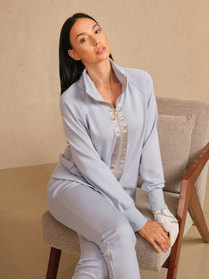 Chaqueta de manga larga UltraSoft con ribetes