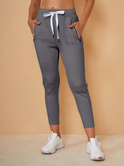 Golfmode Damen Capri-Jogginghose mit Kordelzug