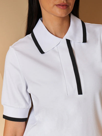 Crisp Couture Short Sleeve Polo Top UPF50+