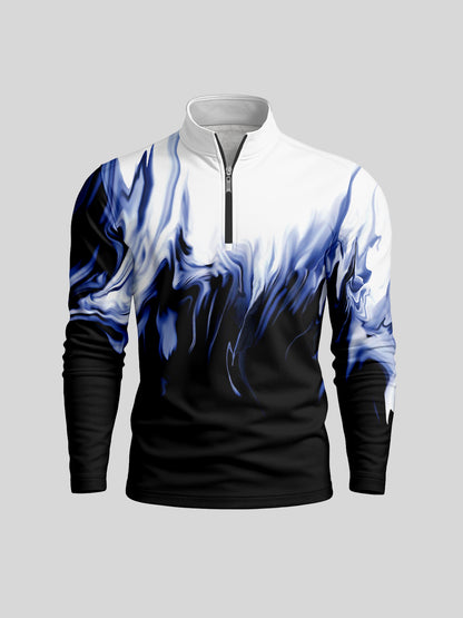 Inked Skins Men's Golf Shirt Quarterzip UPF50+