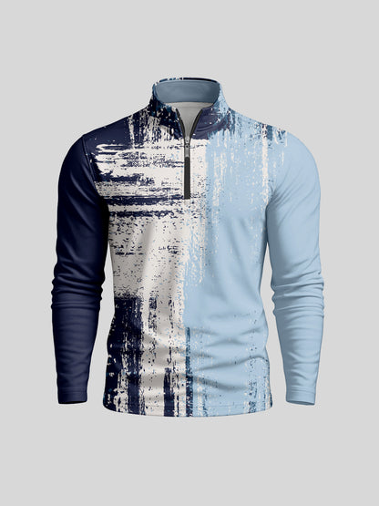 Air brush Men's Golf Shirt Quarterzip UPF50+