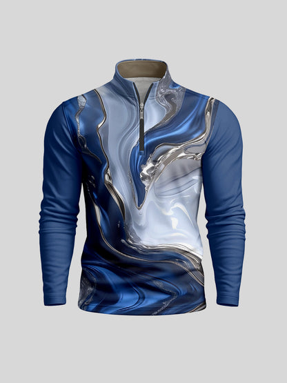 Inked Skins Men's Golf Shirt Quarterzip UPF50+