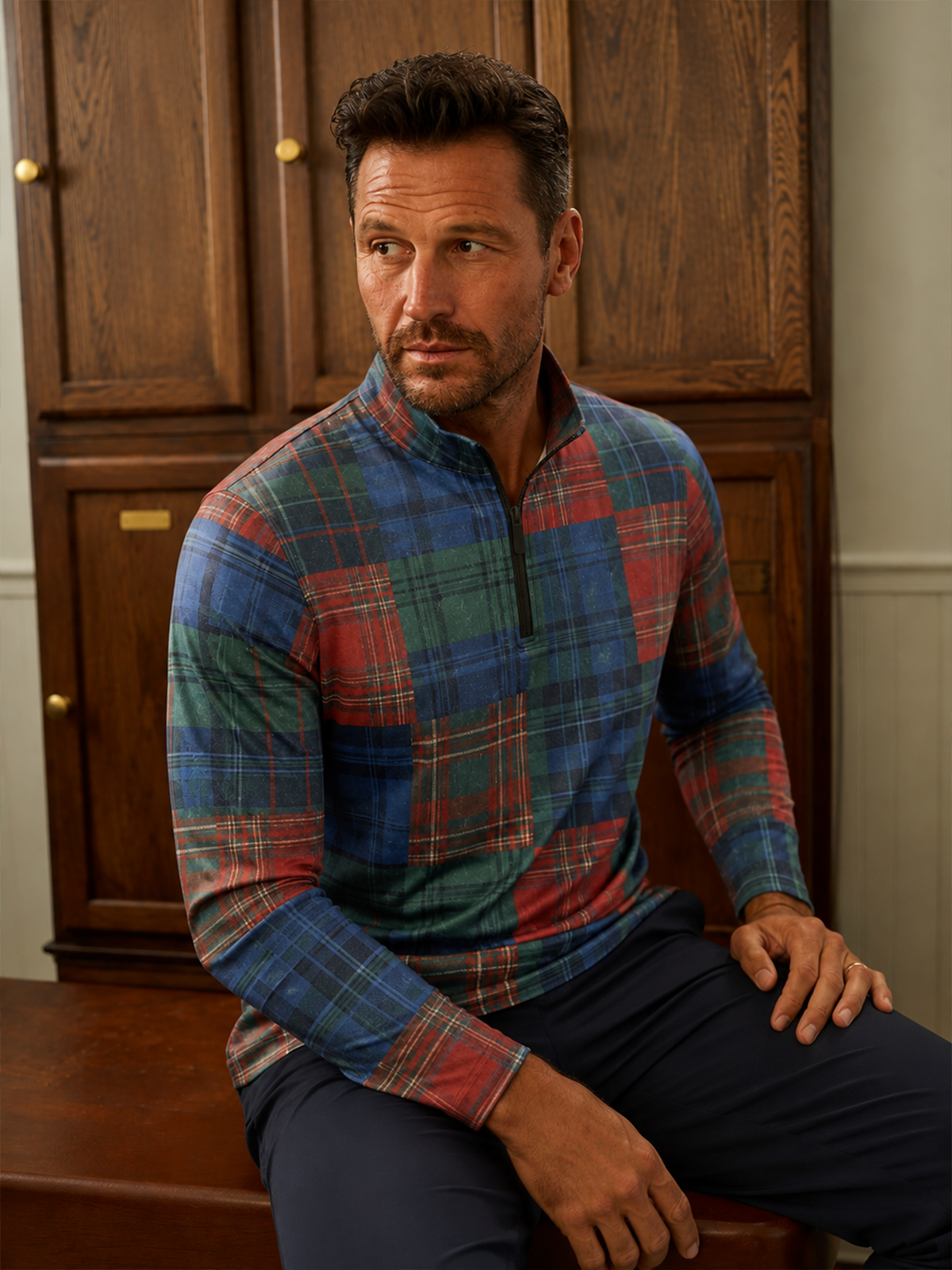 Not So Classic Men's Golf Shirt Quarterzip UPF50+