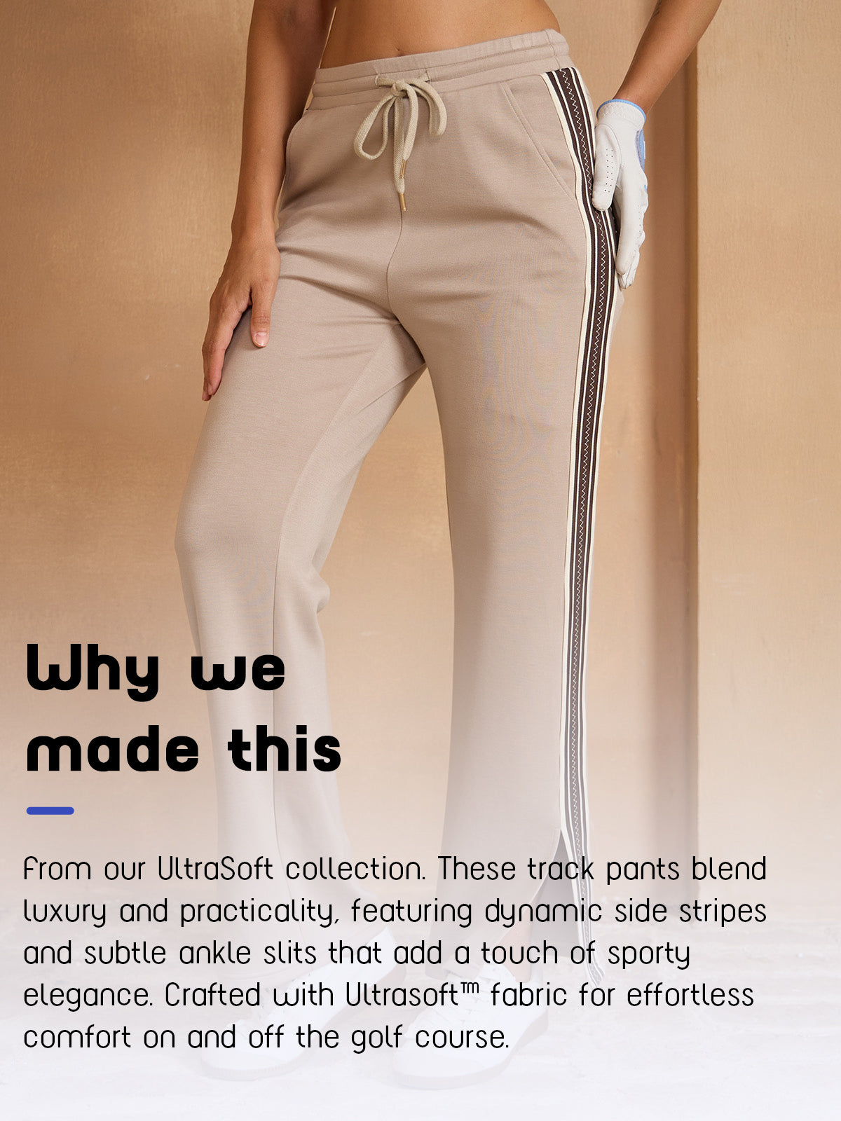 UltraSoft Stripe Trimmed Drawstring Wide Leg Pants