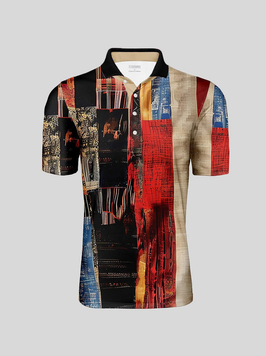 Not So Classic Men's Ribbed Collar Polo Top UPF50+