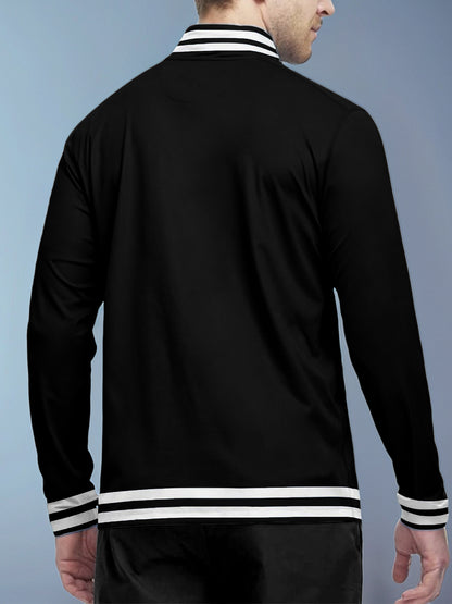 Camisa de golf para hombre con cremallera de un cuarto UPF50+