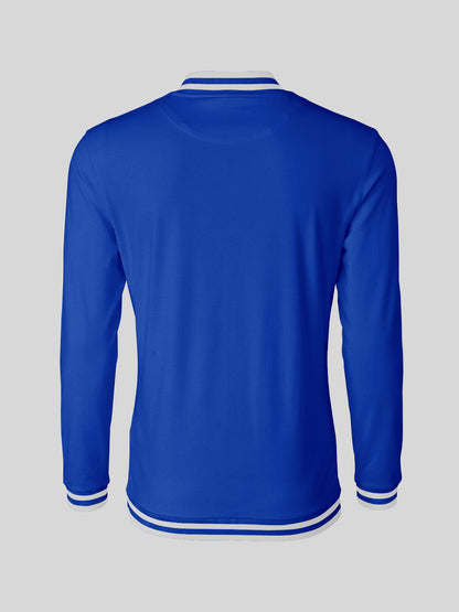 Playful Nautical Men's Golf Shirt Quarterzip UPF50+