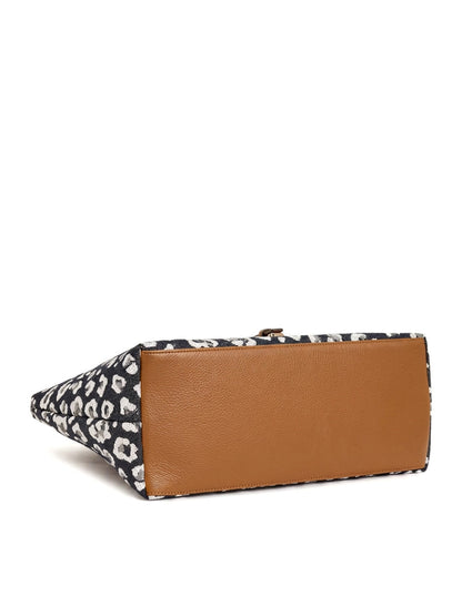 Leopard Jacquard Canvas Everyday Tote