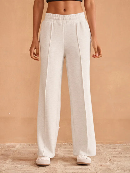 Pantalon large UltraSoft extensible à cordon dissimulé