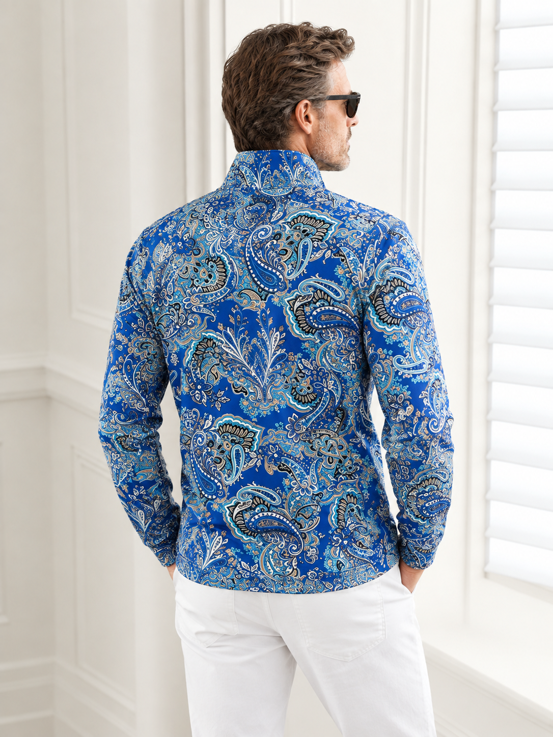 Mystical Boho Men's Golf Shirt Quarterzip UPF50+