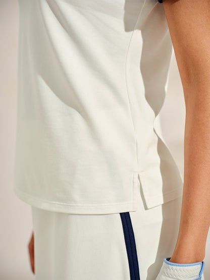 Navycore Short Sleeve Color Block Pique Golf Shirt