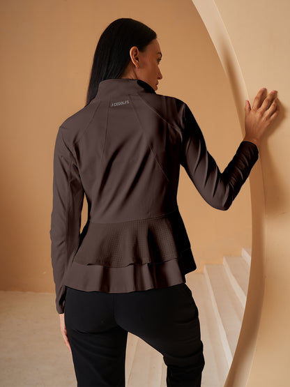 More Than Basic Ruffle Golf Jacket Sun Protection