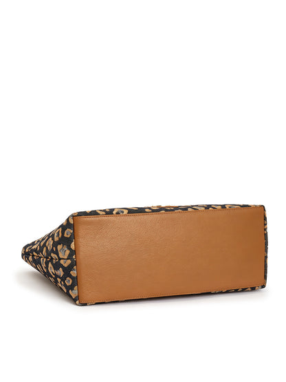 Leopard Jacquard Canvas Everyday Tote