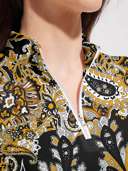 Pretty Feminine Golf Shirt Quarterzip UPF50+