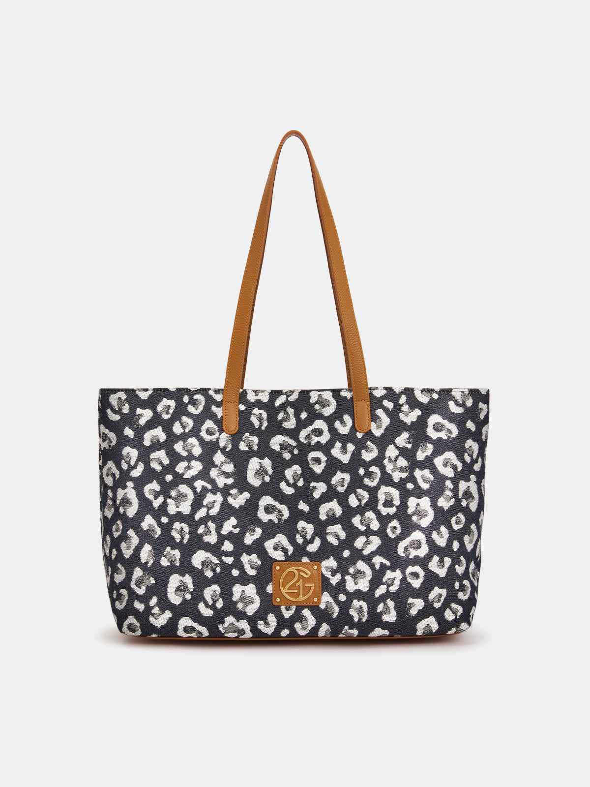Leopard Jacquard Canvas Everyday Tote